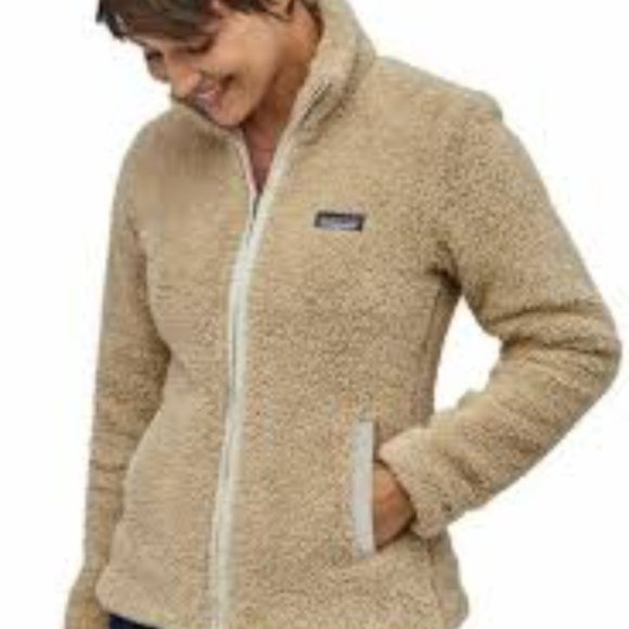 EUC Patagonia Los Gatos Fleece Sherpa Jacket in Khaki (S) - Picture 2 of 7